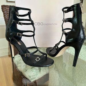BCBG high heel leather shoes.